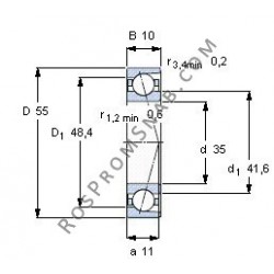 Купить Подшипник B71907 C.T.P4S.UL от официального производителя