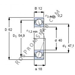 Купить подшипник B71908 E.T.P4S.UL от официального производителя