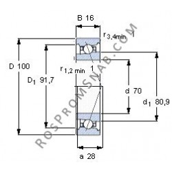 Купить подшипник B71914 C.T.P4S.UL от официального производителя