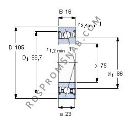 Купить Подшипник B71915 C.T.P4S.UL от официального производителя