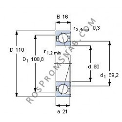 Купить Подшипник B71916 C.T.P4S.UL от официального производителя