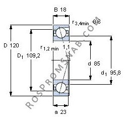 Купить подшипник B71917 E.T.P4S.UL от официального производителя