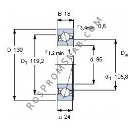 Купить подшипник B71919 C.T.P4S.UL от официального производителя