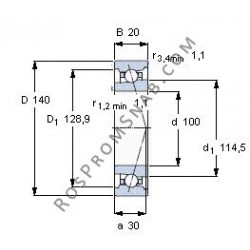 Купить подшипник B71920 C.T.P4S.UL от официального производителя