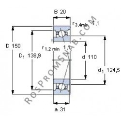 Купить Подшипник B71922 C.T.P4S.UL от официального производителя