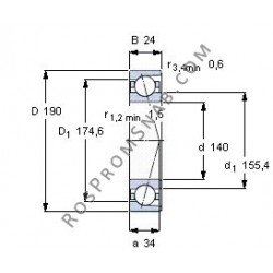 Купить Подшипник B71928 C.T.P4S.UL от официального производителя