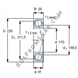 Купить Подшипник B71934 C.T.P4S.UL от официального производителя