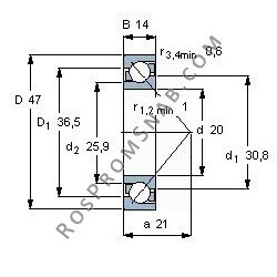 Купить подшипник B7204 E.T.P4S.UL от официального производителя