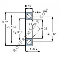 Купить Подшипник B7205 C.T.P4S.UL от официального производителя