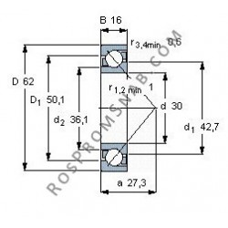 Купить подшипник B7206 C.T.P4S.UL от официального производителя