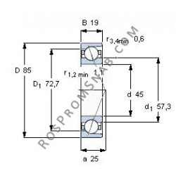 Купить подшипник B7209 C.T.P4S.UL от официального производителя