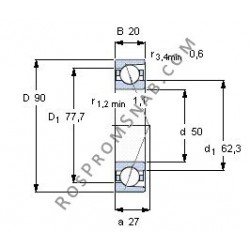 Купить подшипник B7210 E.T.P4S.UL от официального производителя