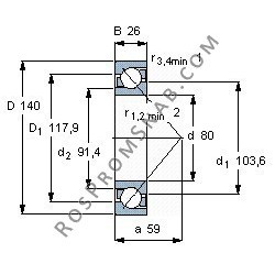 Купить подшипник B7216 E.T.P4S.UL от официального производителя