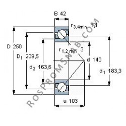 Купить подшипник B7228 E.T.P4S.UL от официального производителя