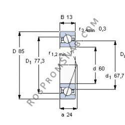 Купить подшипник HS71912 C.T.P4S.UL от официального производителя