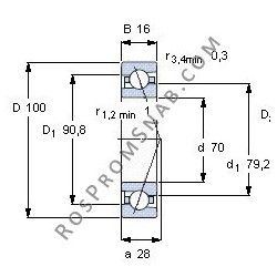 Купить Подшипник HS71914 C.T.P4S.UL от официального производителя