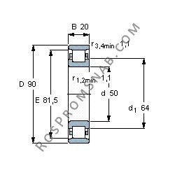 Купить Подшипник N210 E.M1 от официального производителя