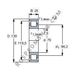 Купить Подшипник N215 E.M1.C3 от официального производителя