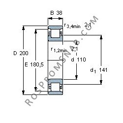 Купить Подшипник N222 ECP от официального производителя