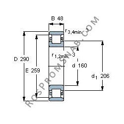 Купить подшипник N232 E.M1.C3 от официального производителя