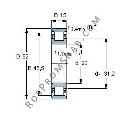 Купить Подшипник N304 ECP от официального производителя