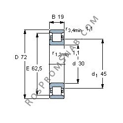 Купить Подшипник N306 E.TVR2.C3 от официального производителя