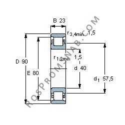 Купить Подшипник N308 E.TVR2.C3 от официального производителя