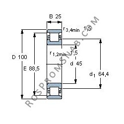 Купить Подшипник N309 E.M1 от официального производителя