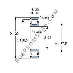 Купить Подшипник N311 E.M1 от официального производителя