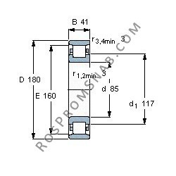 Купить Подшипник N317 E.M1.C3 от официального производителя