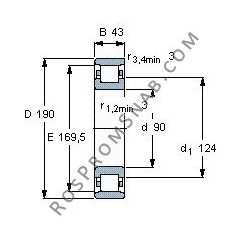 Купить Подшипник N318 ECP от официального производителя