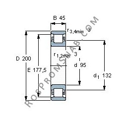 Купить Подшипник N319 E.M1 от официального производителя