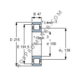 Купить Подшипник N320 E.M1.C3 от официального производителя