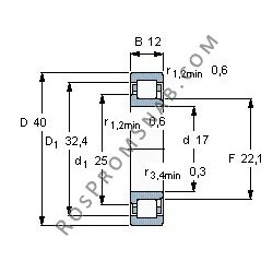 Купить Подшипник NJ203 E.TVR2 от официального производителя