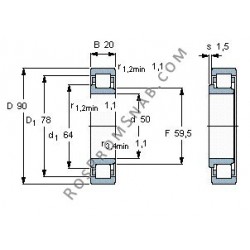 Купить Подшипник NJ210 E.TVR2 от официального производителя