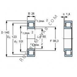 Купить Подшипник NJ216 E.M1.C3 от официального производителя