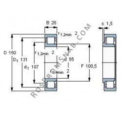 Купить Подшипник NJ217 E.M1 от официального производителя