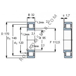 Купить Подшипник NJ219 E.M1 от официального производителя