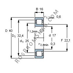 Купить подшипник NJ2203 ECP от официального производителя