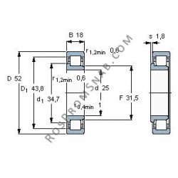 Купить Подшипник NJ2205 EAP от официального производителя