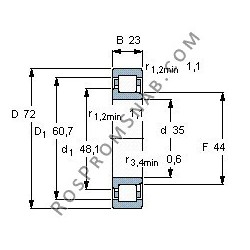 Купить Подшипник NJ2207 EAP от официального производителя