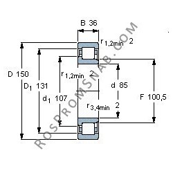 Купить Подшипник NJ2217 E.M1 от официального производителя