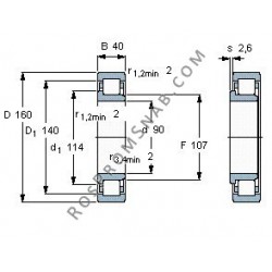 Купить Подшипник NJ2218 E.M1 от официального производителя