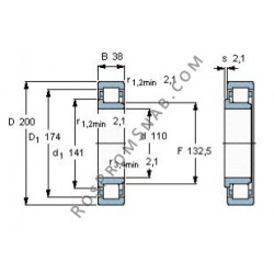 Купить Подшипник NJ222 E.M1 от официального производителя