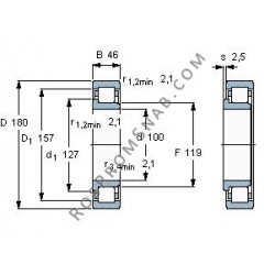 Купить Подшипник NJ2220 E.M1 от официального производителя