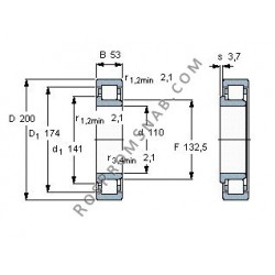 Купить Подшипник NJ2222 E.M1.C3 от официального производителя