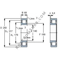 Купить Подшипник NJ2228 E.M1 от официального производителя