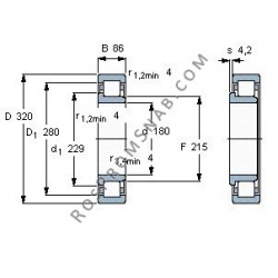 Купить Подшипник NJ2236 E.M1 от официального производителя