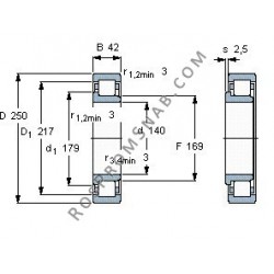 Купить Подшипник NJ228 E.M1 от официального производителя