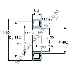 Купить Подшипник NJ2307 E.M1.C3 от официального производителя